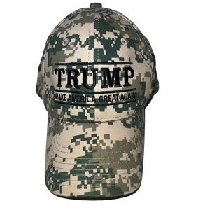 Trump Camouflage Cap Make America Great Again. Velcro Back Adjustment.